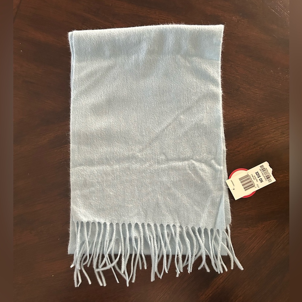 Charter Club Sky Blue Cashmere Scarf